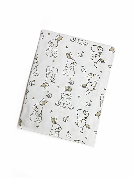 Пеленка Зайка трикотажная футер арт. 1010