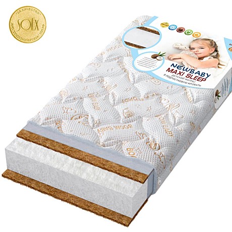 Матрас BOOM BABY 160х80 беспружинный «Maxi Sleep» 12см
