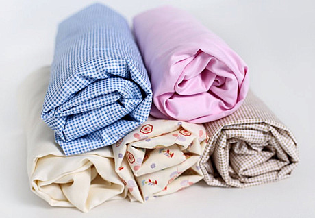 Простынь на резинке Lappetti поплин (ассортимент) для овальной кроватки кроватки